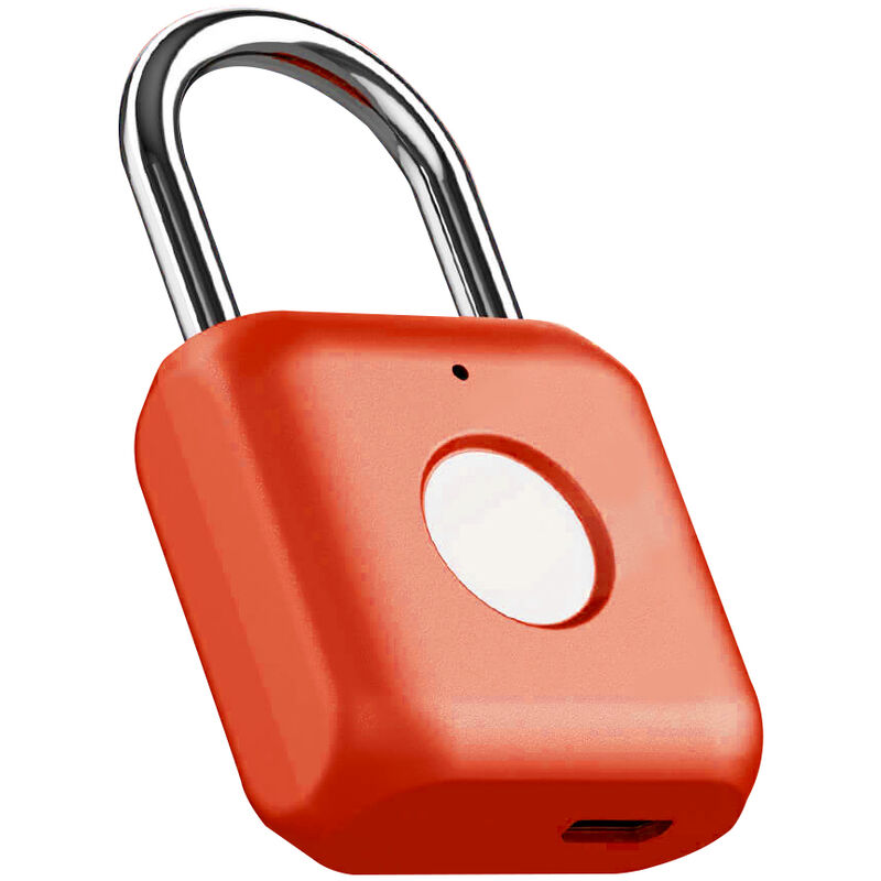 

Kitty SmartLock Cerradura de puerta con huella digital Candado Carga USB Sin llave Antirrobo Maletero de viaje Cerradura de seguridad, rojo