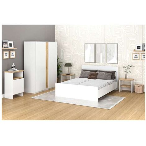 Kitwood Home Design Giroletto Matrimoniale Bianco per Letto King Size - 160x207 cm