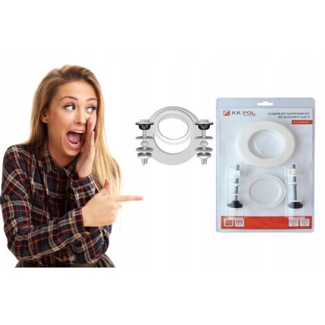 Kk-Pol  Kit de réparation WC compact AKC/522 - Pratique et complet - Facile  installer