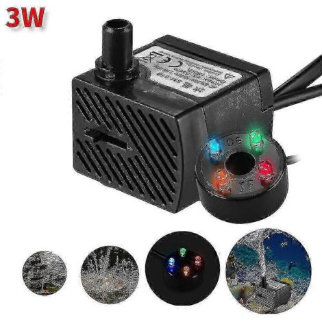 [KK] Pompe à eau submersible avec LED pour aquarium et fontaine