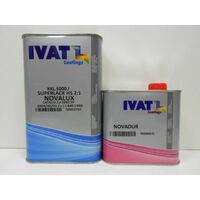 Kkl5000 vernice trasparente acrilico bicomponente ivat + catalizzatore lt 1+0,5