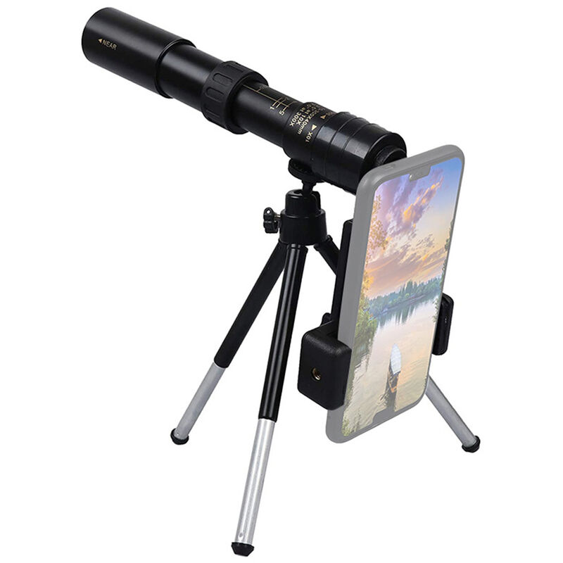 

10-300 × 40 Zoom Monocular de alta definicion BAK4 Prisma Monocular telescopio retractil con tripode Soporte para telefono Cordon Estuche de