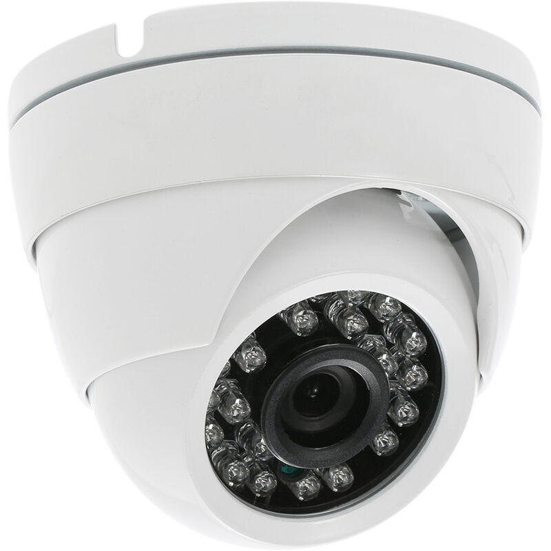 

KKmoon 720P 1500TVL Domo AHD Camara de vigilancia 1.0MP 3.6mm 1/4 '' CMOS 24 Lamparas IR Vision nocturna IR-CUT Sistema PAL de seguridad CCTV para