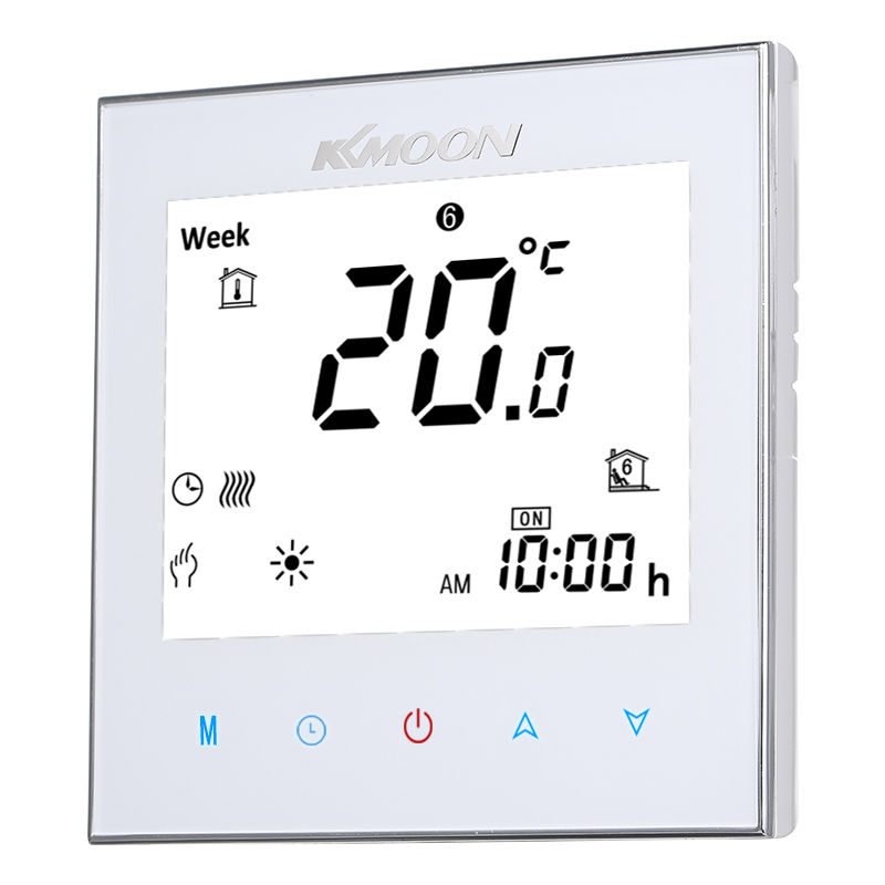 

Digital Suelo radiante Termostato, AC 95-240V 16A, blanco - Kkmoon