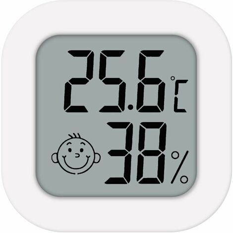 Hygromètre Thermomètre intérieur-Numérique Humidité Humidité Gauge précise  Température Moniteur avec étalonnage MAX / MIN Records, LCD horloge de  rétroéclairage, l'icône Confort 