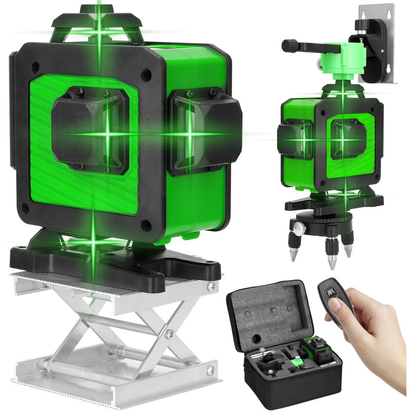 

multifuncionales 4D 16 lineas de laser Nivel de herramientas vertical lineas horizontales con funcion autonivelante - Kkmoon