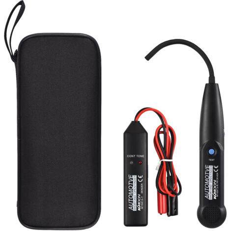KKmoon MY6813 Automotive Cable Tracer - Generatore di toni e sonda per rotture/cortocircuiti (con cuffie)