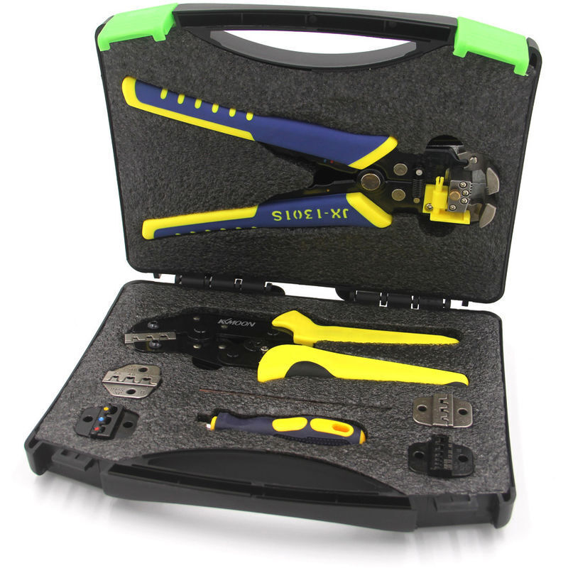 KKmoon Professional Crimpers multifonctions fil ingenierie Ratcheting Terminal Pince a sertir Pinces a denuder Pince a sertir bootlace Virole outil