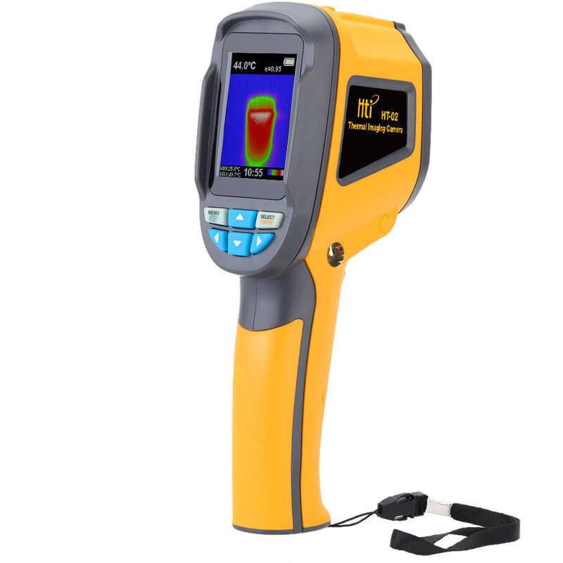 Prise en Charge Multilingue KKmoon/® 120 * 90 R/ésolution de Rayonnement Infrarouge /Écran LCD 2,4 pouces dindicateur IR dimageur Thermique Portable Camera Thermique Infrarouge avec Batterie Lithium