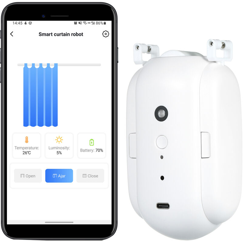 

WiFi Automatico Abridor de Cortina Robot Cerrador Inalambrico Smart Cortina Motor Temporizador Control de Voz Dispositivo de Automatizacion de Hogar