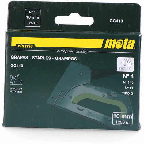 Klammern Anzahl 4, 10mm, 1000 Stück Mota Werkzeuge 89084