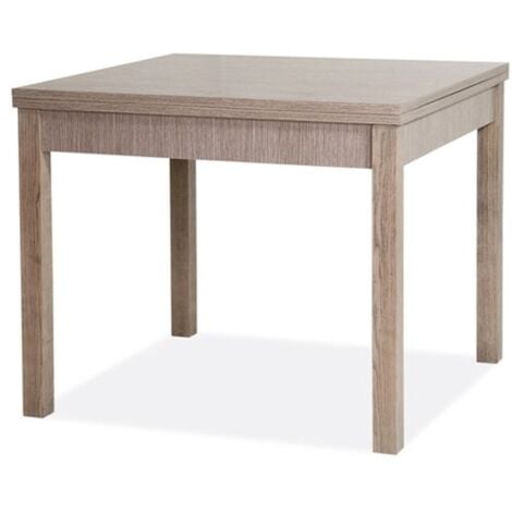 Klapp-Esstisch Ulme aus Melaminholz cm 90x90 - 180