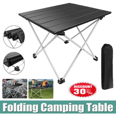 DAY PLUS Klappbare Camping Tische mit Tragetasche Garten Picknick BBQ Strand Angeln Möbel