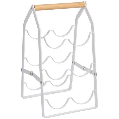 Klappbare flaschenablage balm weiß 6 flaschen - 5five