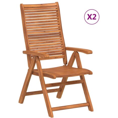 Klappbare Gartenstühle im Set von 2