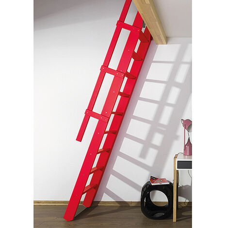Klappbare Raumspartreppe: Breite 55cm - Rosa Antik (RAL 3014) - MSP/R3014