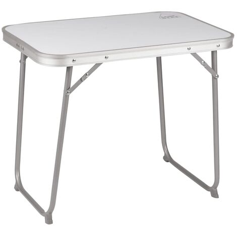 Klappbarer Campingtisch Economy 80x60x69 cm Stahl 1404426 Camp Gear - Weiß