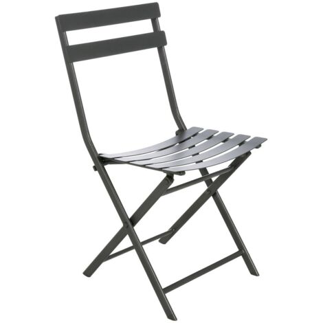 Klappbarer Gartenstuhl Greensboro Graphitgrau