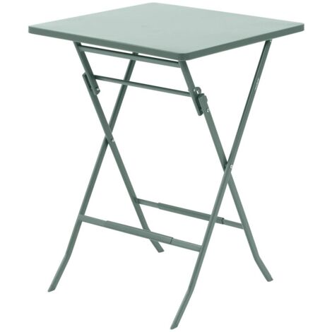 Klappbarer Hoher Gartentisch Greensboro Olivengrün - 2 Sitze - Hespéride