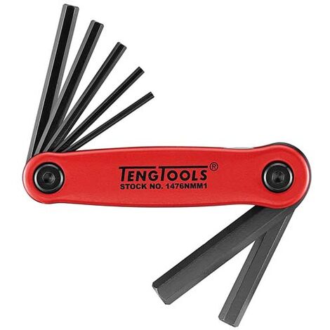Klappbarer Inbusschlüssel-Satz, 1476NMM1, 7-teilig TENGTOOLS 231810300