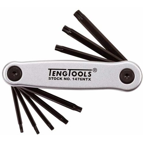 Klappbarer Torx-Schlüssel-Satz TENGTOOLS 1476NTX 8 Stück 151480100