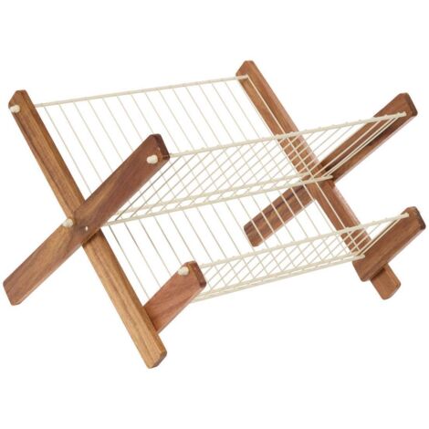 Klappbares abtropfgestell akazie beige - 5five