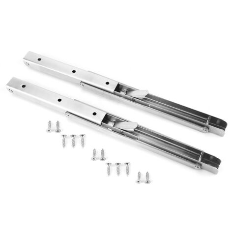 Klappbares dreieckiges Wandregal mit Edelstahlhalterung - 2er-Set (16 Zoll)