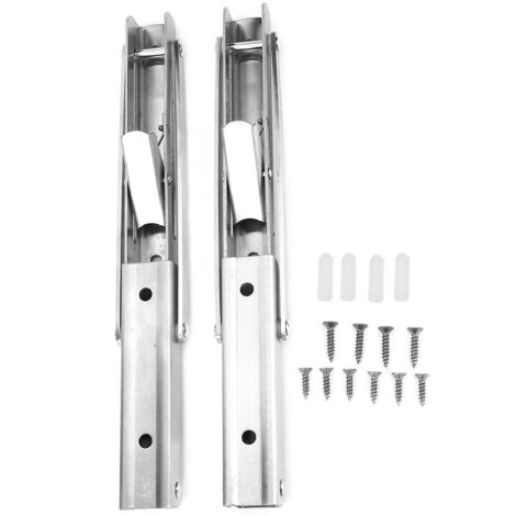 Klappbares Wandregal (25 cm) – Dreieckige Edelstahlhalterung – 2 Stück, 250 x 120 mm, max. Traglast 50 kg