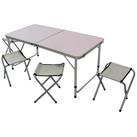 Klappcamping -Tisch mit 4 Stuhl 120 x 60 x 36 cm