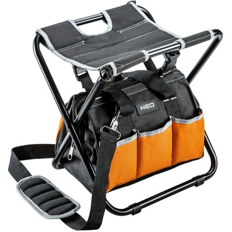 Klapphocker mit Werkzeugtasche