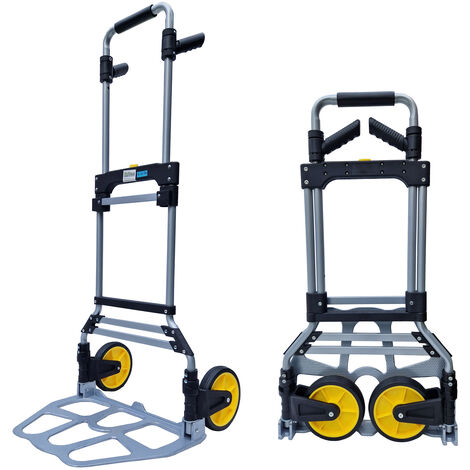 Klappkarre XL Sackkarre klappbar Teleskopgriff bis 115 cm und großer Ladefläche Tragkraft 150 kg
