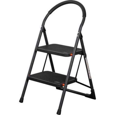 Klappleiter aus Stahl, 150 kg belastbar – EN 14183 2 Stufen