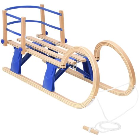 Klappschlitten mit Rückenlehne 110 cm Multiplex