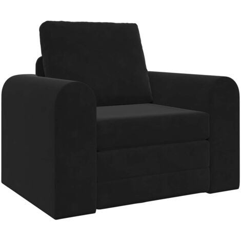 Klappsofa Bett Schwarz 98 x 71 x 83 cm Samt vidaXL