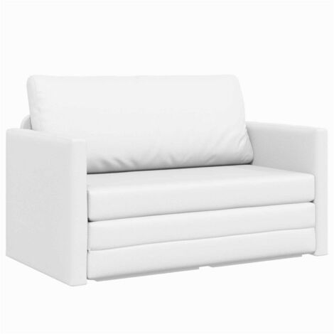 Klappsofa Bett Weiß 124 x 71 x 78 cm PVC vidaXL