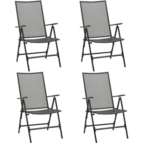 Klappstühle 4 Stk. Mesh Stahl Anthrazit CFW839896