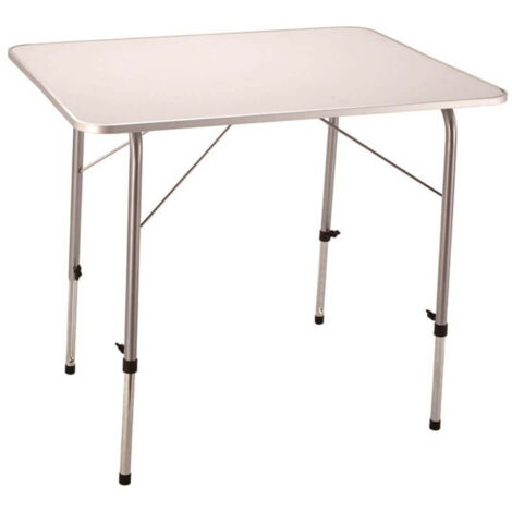 Klapptisch 80x60cm weiße aus Metall in verstellbar Mod.Professional
