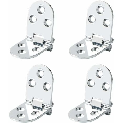 Klapptisch-Scharnier-Kippverbinder, Edelstahl, Möbelzubehör, 180-Grad-Klappung, 4 Stück, Silber