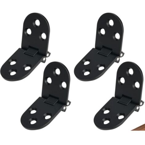 Klapptürscharnier aus Zinklegierung, 78 mm, 4 Stück mit Schrauben für Möbel und Tische