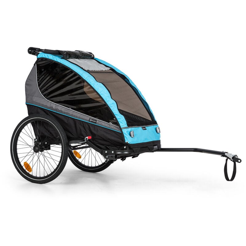Klarfit - Kiddy King remorque de vélo pour enfants Jogger-Buggy 2 places 40 kg