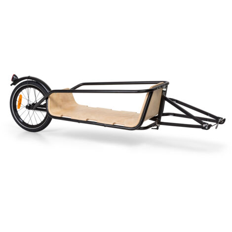 klarfit KLARFIT Companion Chaser Fahrradanhänger Lastenanhänger - Fahrrad Anhänger für Belastungen bis max. 30 kg, Fahrradhänger für 16" Räder, Ladefläche aus Multiplex Birke, Typ: B