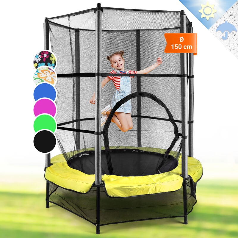 

Rocketkid 3 Cama elástica 140 cm Red de seguridad amarillo