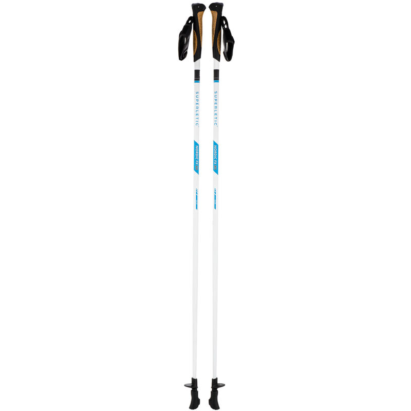 

Sines FX Professional bastones de marcha nórdica 50 % carbono 105 cm empuñaduras de corcho - Klarfit