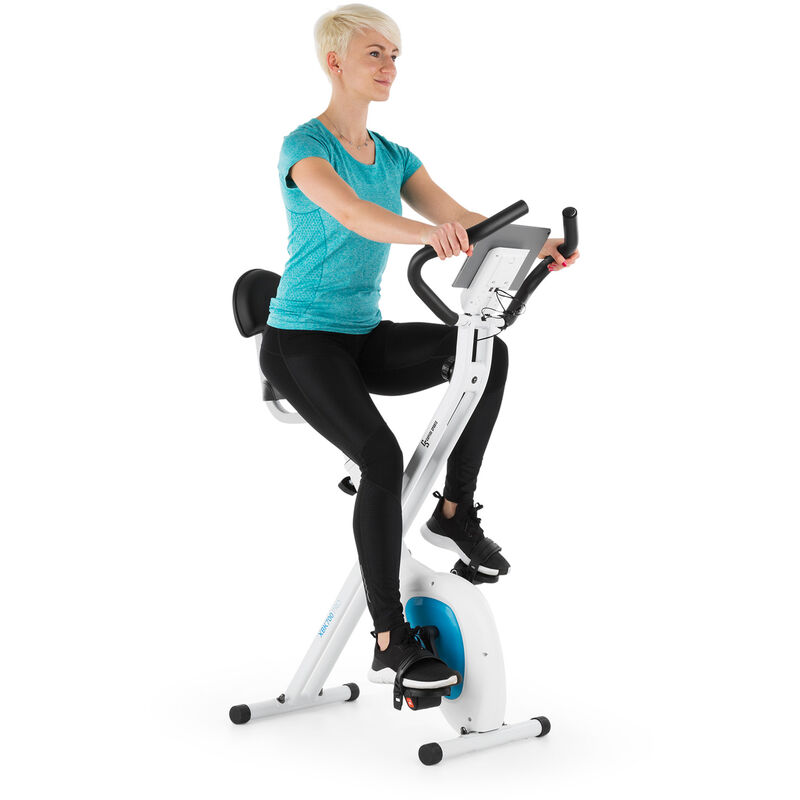 Capital Sports - Azura Air Vélo d'exercice X-Bike SilentBelt Résistance magnétique Pliant