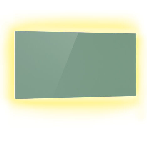 Klarstein 2-in-1 Infrarotheizung & Konvektor, Infrarotheizung mit Thermostat 1000W, IP44-Infrarotheizung zur Wandmontage mit App-Steuerung, Erkennung offener Fenster, Hybridheizung Elektrisch