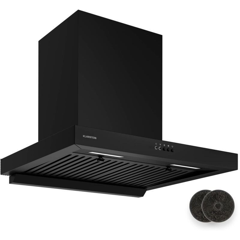 Klarstein - Aeroclean Dunstabzugshaube - 60 Cm Wandhaube, Boost-modus 721 M³/h, A++ Energieeffizienz, Led-beleuchtung 3800-4200 K, Drucktasten,