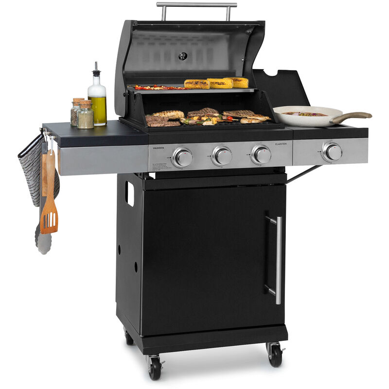 

Valdosta 3.1 parrilla de gas 3 x 2,8 kW + 2,5 kW quemadores acero inoxidable portátil