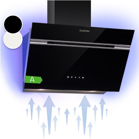 Klarstein Alina Cappa Aspirante 60cm 600 m³/h Display LED Luce Ambiente nero