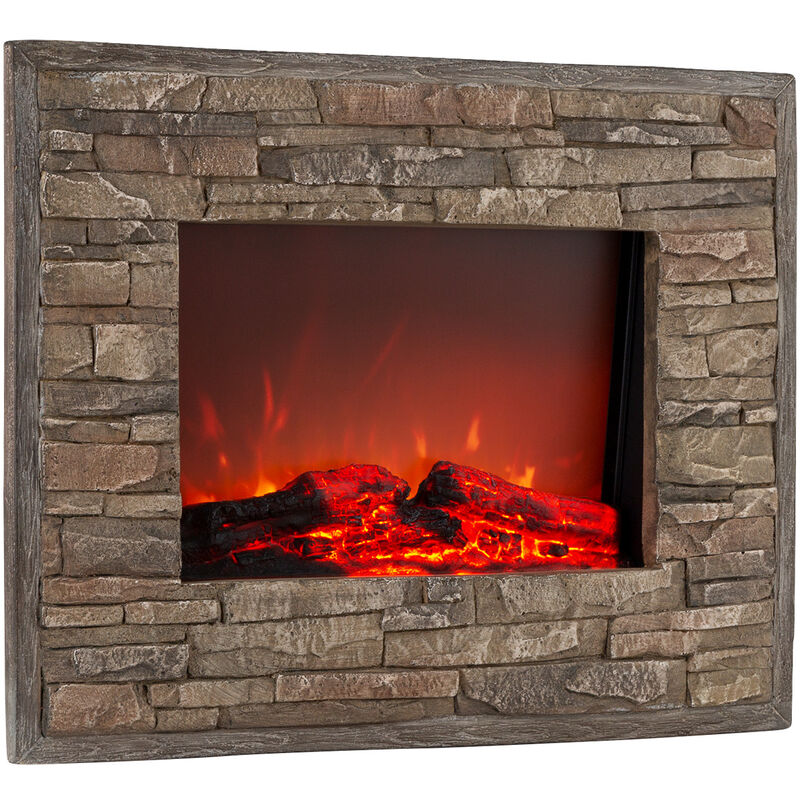 

Alpbach Chimenea eléctrica 1800W 2 niveles de calefacción 65 cm Aspecto de madera