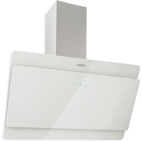klarstein Aurica 90 Hotte murale aspirante 90cm 610 m³/h LED classe B - blan